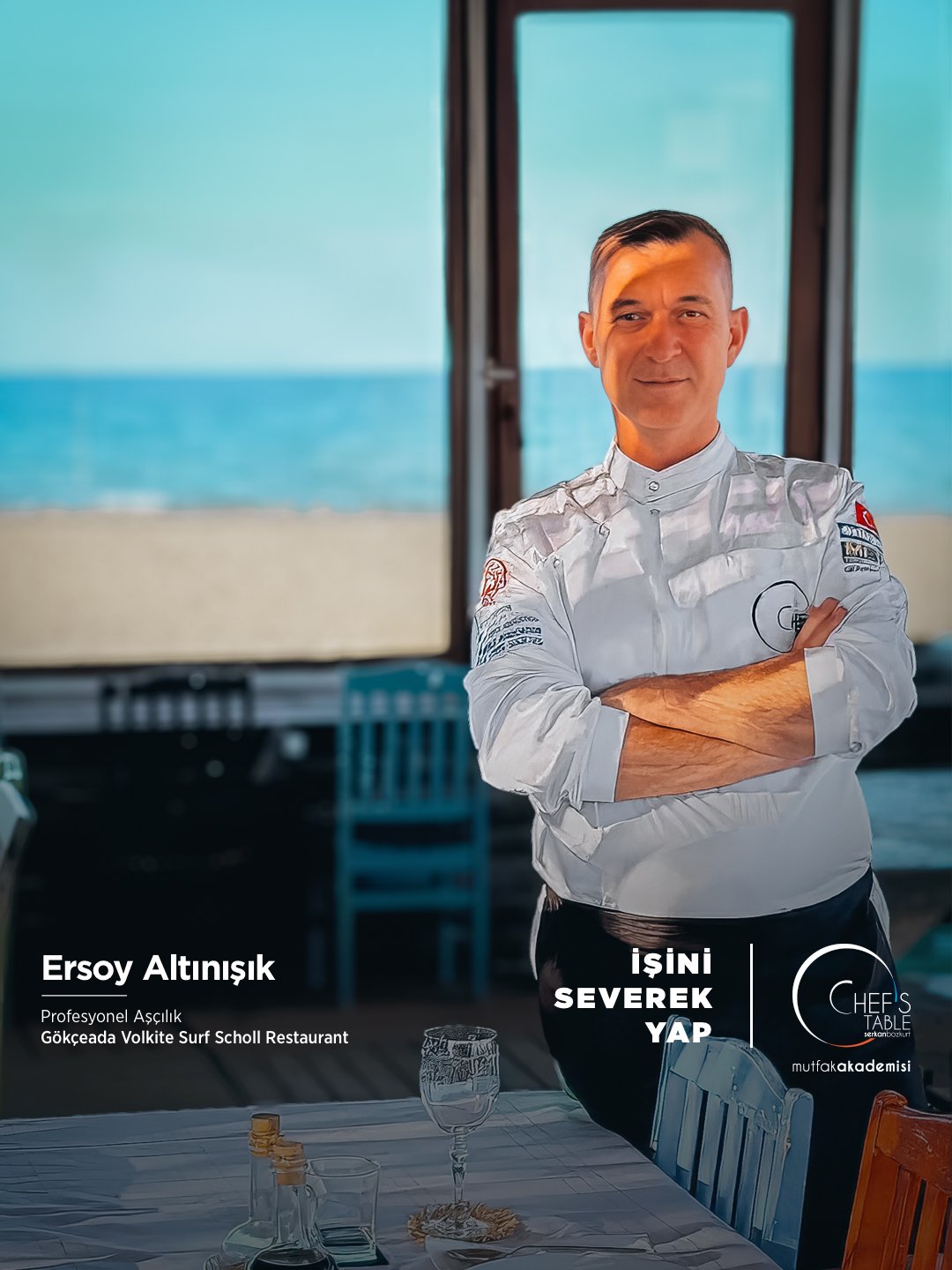 Ersoy Altınışık, Gökçeada Volkite Surf School Restaurant’ında!